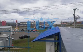 металлический козырек на кондиционер